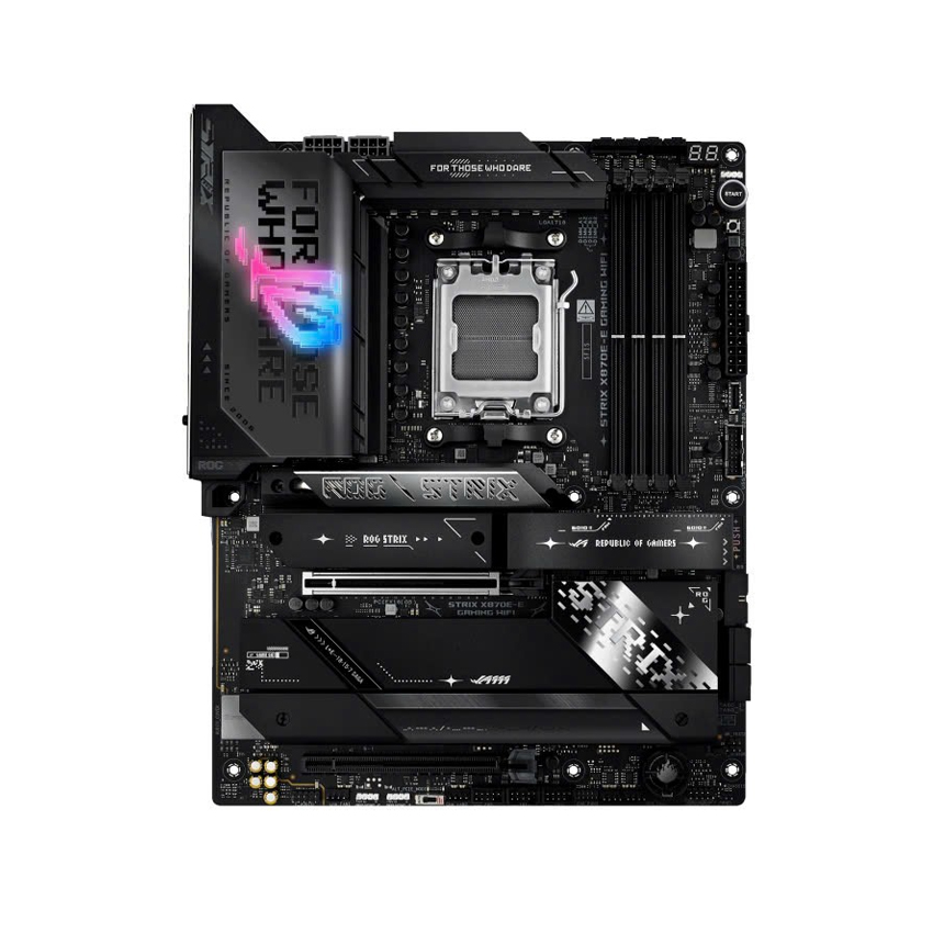 Mainboard Asus ROG Strix X870E-E GAMING WIFI (AMD X870/ Socket AM5/ ATX/ 4 khe ram/ DDR5) Mainboard Asus ROG Strix X870E-E GAMING WIFI (AMD X870/ Socket AM5/ ATX/ 4 khe ram/ DDR5)