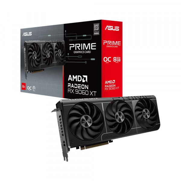 Card đồ họa Asus Prime Radeon RX 9060 XT OC Edition 8GB (GDDR6/ 128 bit) Card đồ họa Asus Prime Radeon RX 9060 XT OC Edition 8GB (GDDR6/ 128 bit)