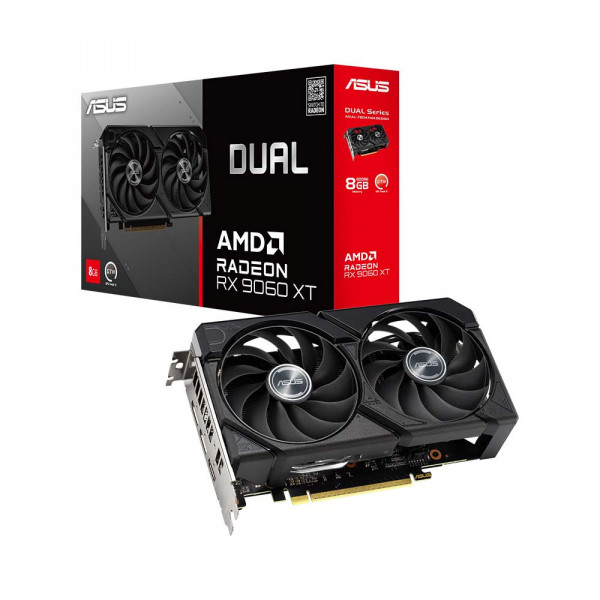 Card đồ họa Asus Dual Radeon RX 9060 XT 8G (GDDR6/ 128 bit) Card đồ họa Asus Dual Radeon RX 9060 XT 8G (GDDR6/ 128 bit)