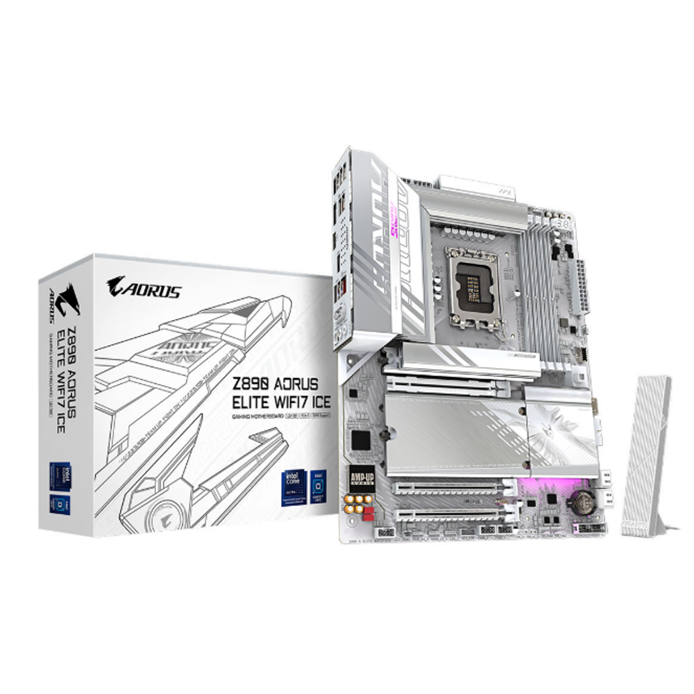 Mainboard Gigabyte Z890 AORUS ELITE WIFI7 ICE DDR5 (Intel Z890/ Socket 1851/ ATX/ 4 khe ram/ 5 Gigabit LAN)