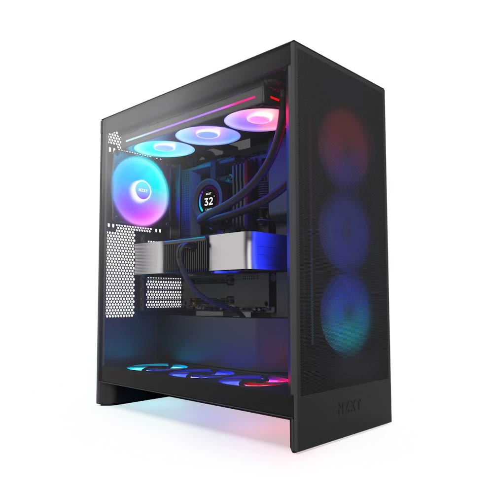 Vỏ máy tính NZXT H7 FLOW RGB ALL BLACK (2024)