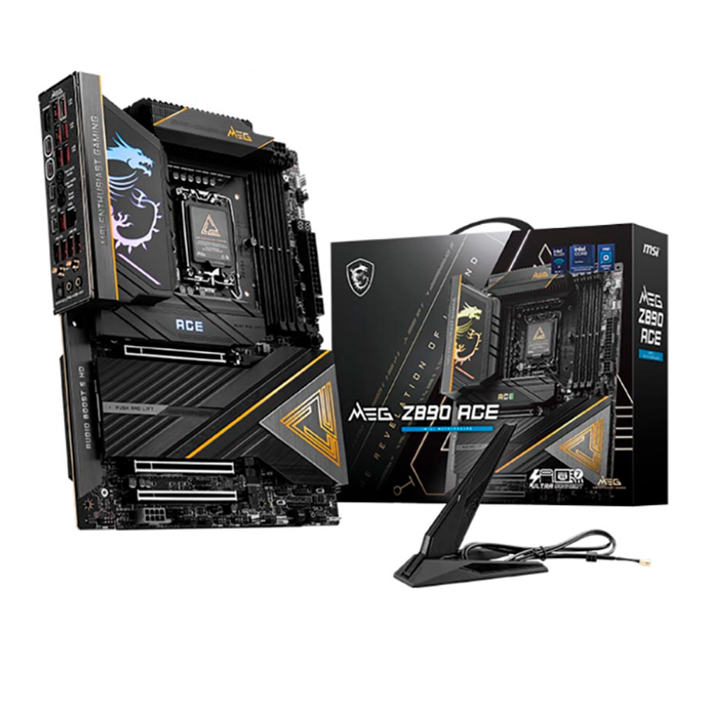 Mainboard MSI MEG Z890 ACE (Intel Z890/ Socket 1851/ ATX/ 4 khe ram/ DDR5) Mainboard MSI MEG Z890 ACE (Intel Z890/ Socket 1851/ ATX/ 4 khe ram/ DDR5)