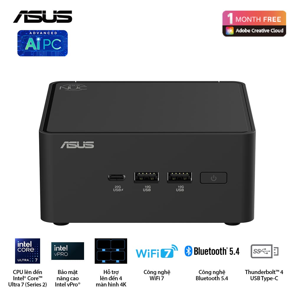 Mini PC Asus NUC 15 Pro Tall NUC15CRHU5 (Ultra 5 225H/ NoOS/ 3Y) Mini PC Asus NUC 15 Pro Tall NUC15CRHU5 (Ultra 5 225H/ NoOS/ 3Y)