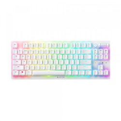 Bàn phím cơ không dây Razer DeathStalker V2 Pro Tenkeyless White Edition Linear Red Switch