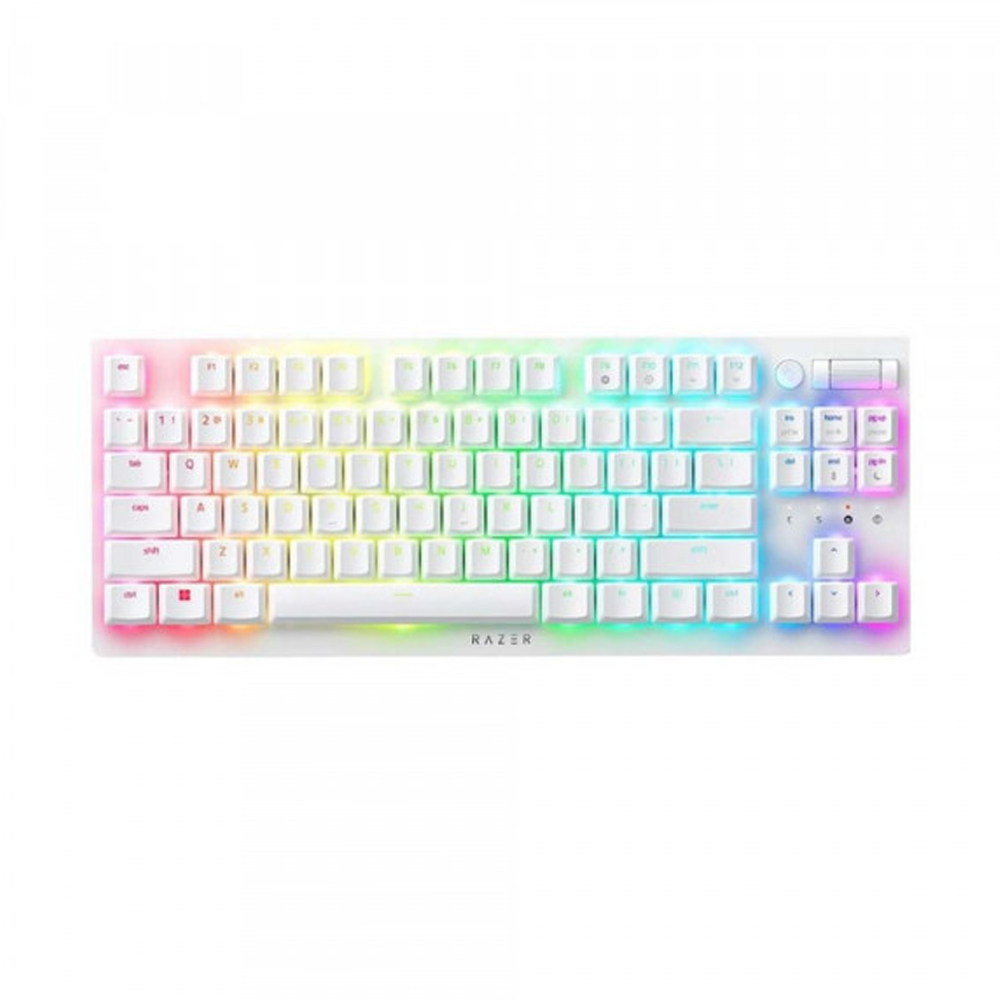 Bàn phím cơ không dây Razer DeathStalker V2 Pro Tenkeyless White Edition Linear Red Switch