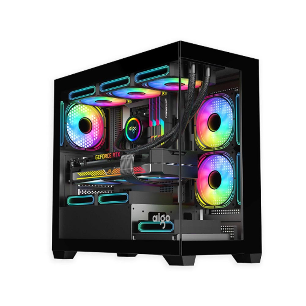Vỏ máy tính Aigo C218M (MATX - 3 Fan ARGB) Vỏ máy tính Aigo C218M (MATX - 3 Fan ARGB)