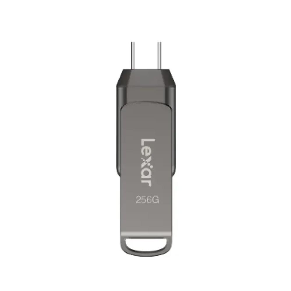 USB Lexar JumpDrive D400 OTG 256Gb USB-A và USB-C Màu ghi USB Lexar JumpDrive D400 OTG 256Gb USB-A và USB-C Màu ghi