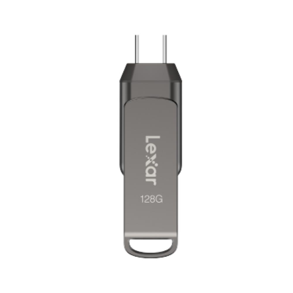 USB Lexar JumpDrive D400 OTG 128Gb USB-A và USB-C Màu ghi USB Lexar JumpDrive D400 OTG 128Gb USB-A và USB-C Màu ghi