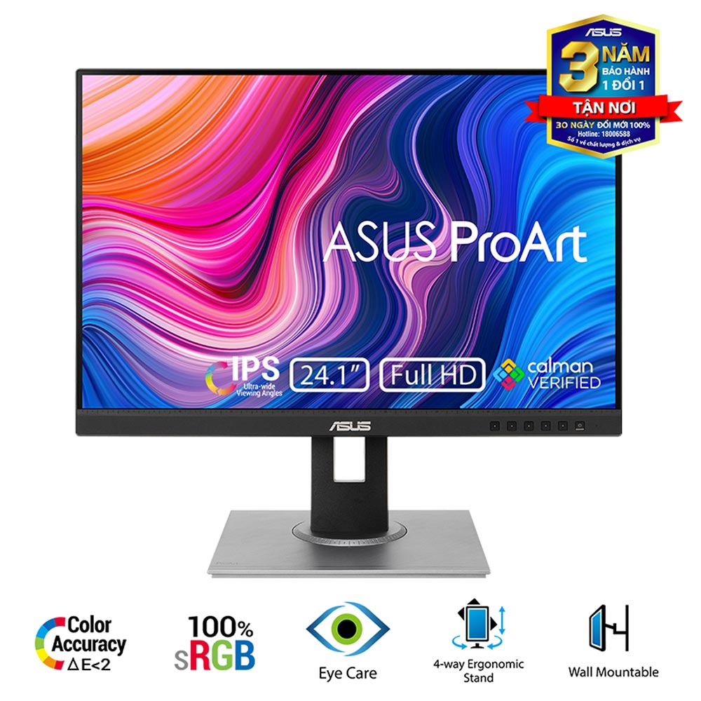 Màn hình đồ họa Asus ProArt PA248QFV (24nch/ Full HD+/ 5ms/ 100HZ/ 350cd/m2/ IPS/ Loa) Màn hình đồ họa Asus ProArt PA248QFV (24nch/ Full HD+/ 5ms/ 100HZ/ 350cd/m2/ IPS/ Loa)