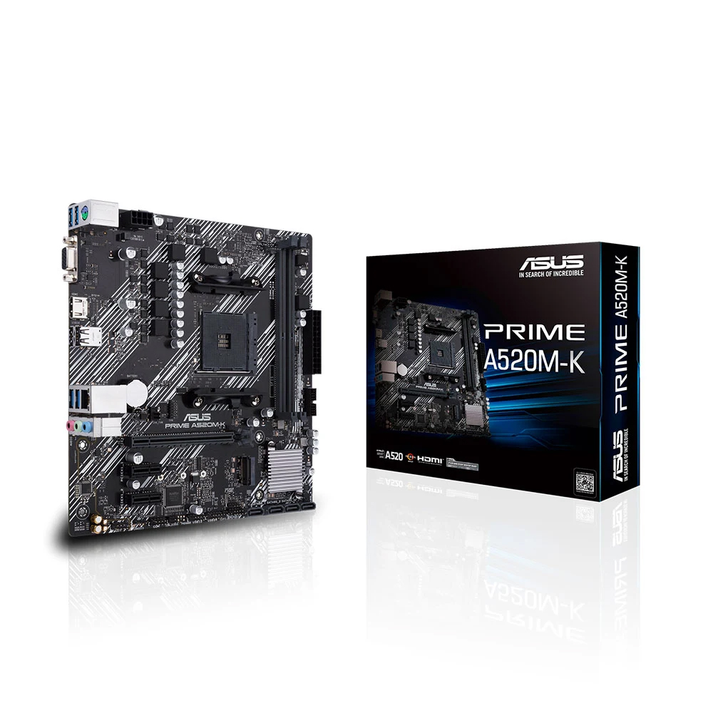 Mainboard Asus PRIME A520M-K -Tray (AMD A520/ Socket AM4/ M-ATX/ 2 khe ram) Mainboard Asus PRIME A520M-K -Tray (AMD A520/ Socket AM4/ M-ATX/ 2 khe ram)
