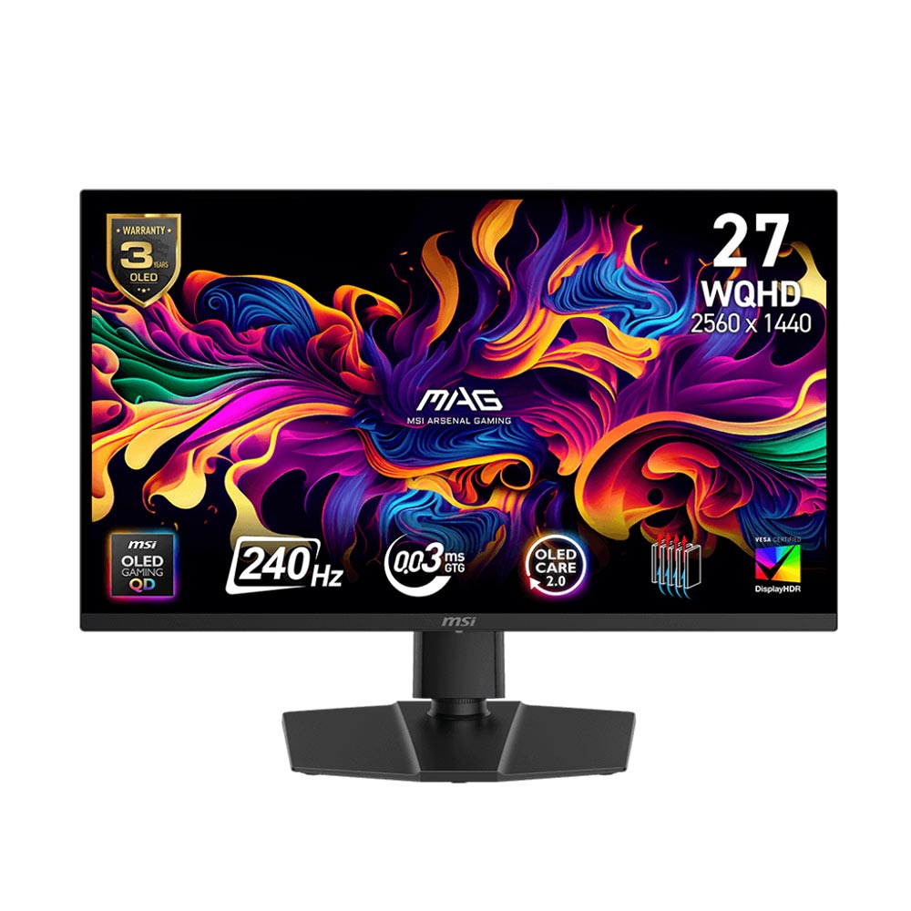 Màn hình gaming MSI MAG 273QP QD-OLED X24 (27Inch/ QHD (2560x1440)/ 0,5ms/ 240Hz/ 300cd/m2/ OLED) Màn hình gaming MSI MAG 273QP QD-OLED X24 (27Inch/ QHD (2560x1440)/ 0,5ms/ 240Hz/ 300cd/m2/ OLED)