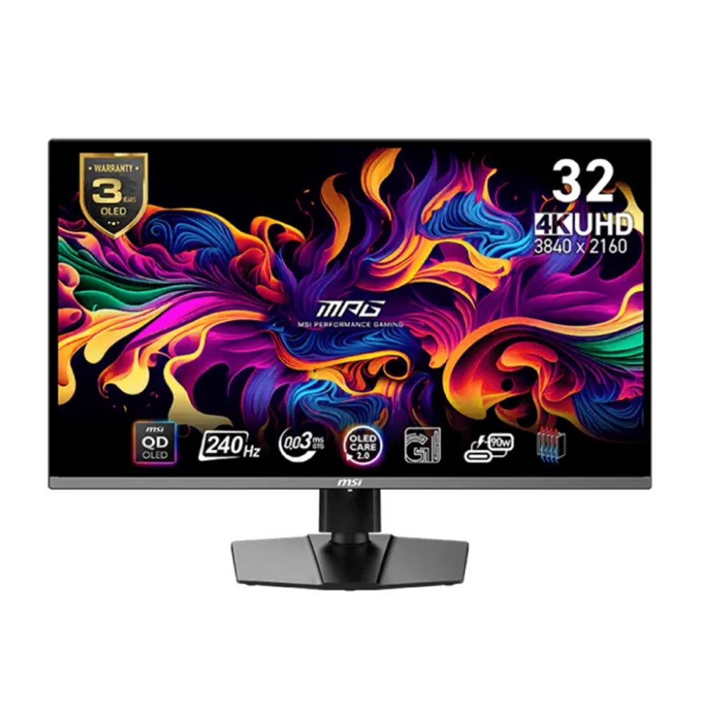 Màn hình gaming MSI MPG321URX QD-OLED (32Inch/ 4K (3840 x 2160)/ 0.03ms/ 240Hz/ 250cd/m2/ OLED) Màn hình gaming MSI MPG321URX QD-OLED (32Inch/ 4K (3840 x 2160)/ 0.03ms/ 240Hz/ 250cd/m2/ OLED)