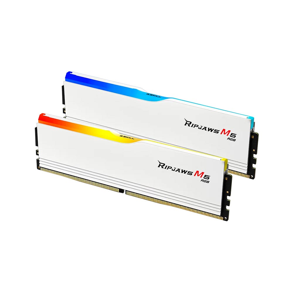 Ram PC GSKill Ripjaws M5 RGB 32GB (2x16GB) DDR5 6000Mhz White (F5-6000J3636F16GX2-RM5RW) Ram PC GSKill Ripjaws M5 RGB 32GB (2x16GB) DDR5 6000Mhz White (F5-6000J3636F16GX2-RM5RW)