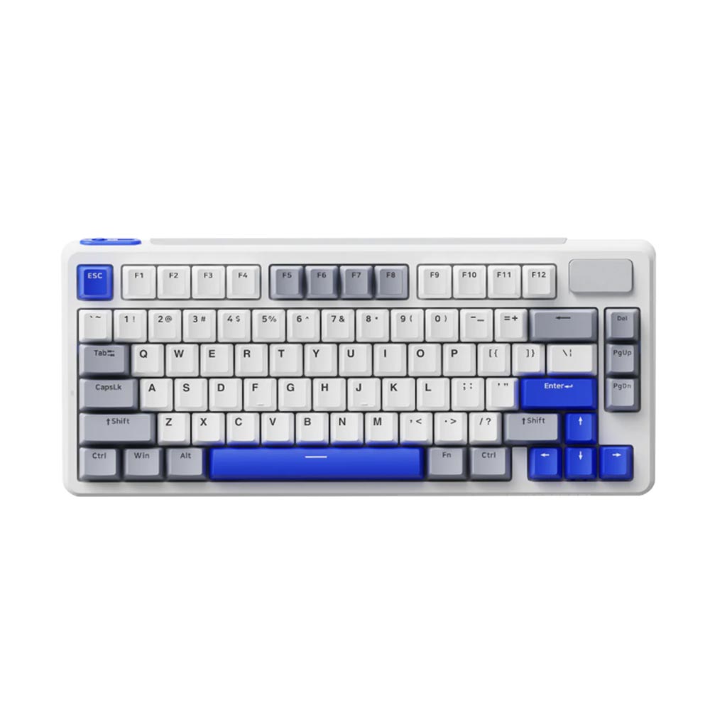 Bàn phím cơ Rapoo V700DIY-75 Trắng Xám Xanh Dương