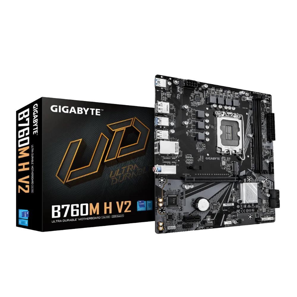 Mainboard Gigabyte B760M H V2 DDR5 (Intel B760/ Socket 1700/ M-ATX/ 2 khe ram) Mainboard Gigabyte B760M H V2 DDR5 (Intel B760/ Socket 1700/ M-ATX/ 2 khe ram)