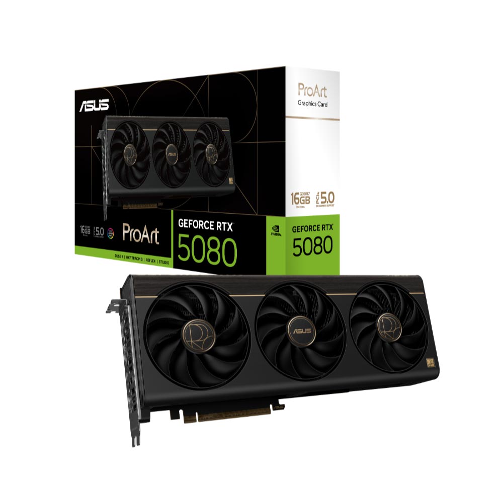 Card đồ họa Asus ProArt GeForce RTX 5080 16GB OC Edition (GDDR7/ 256 bit) Card đồ họa Asus ProArt GeForce RTX 5080 16GB OC Edition (GDDR7/ 256 bit)