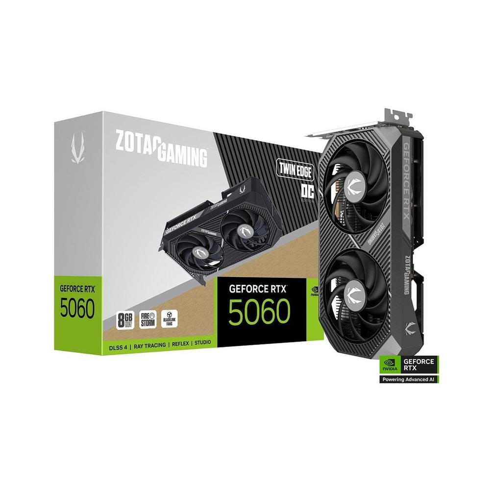 Card đồ họa Zotac RTX 5060 Twin Edge OC (8GB/ GDDR6/ 128 bit)