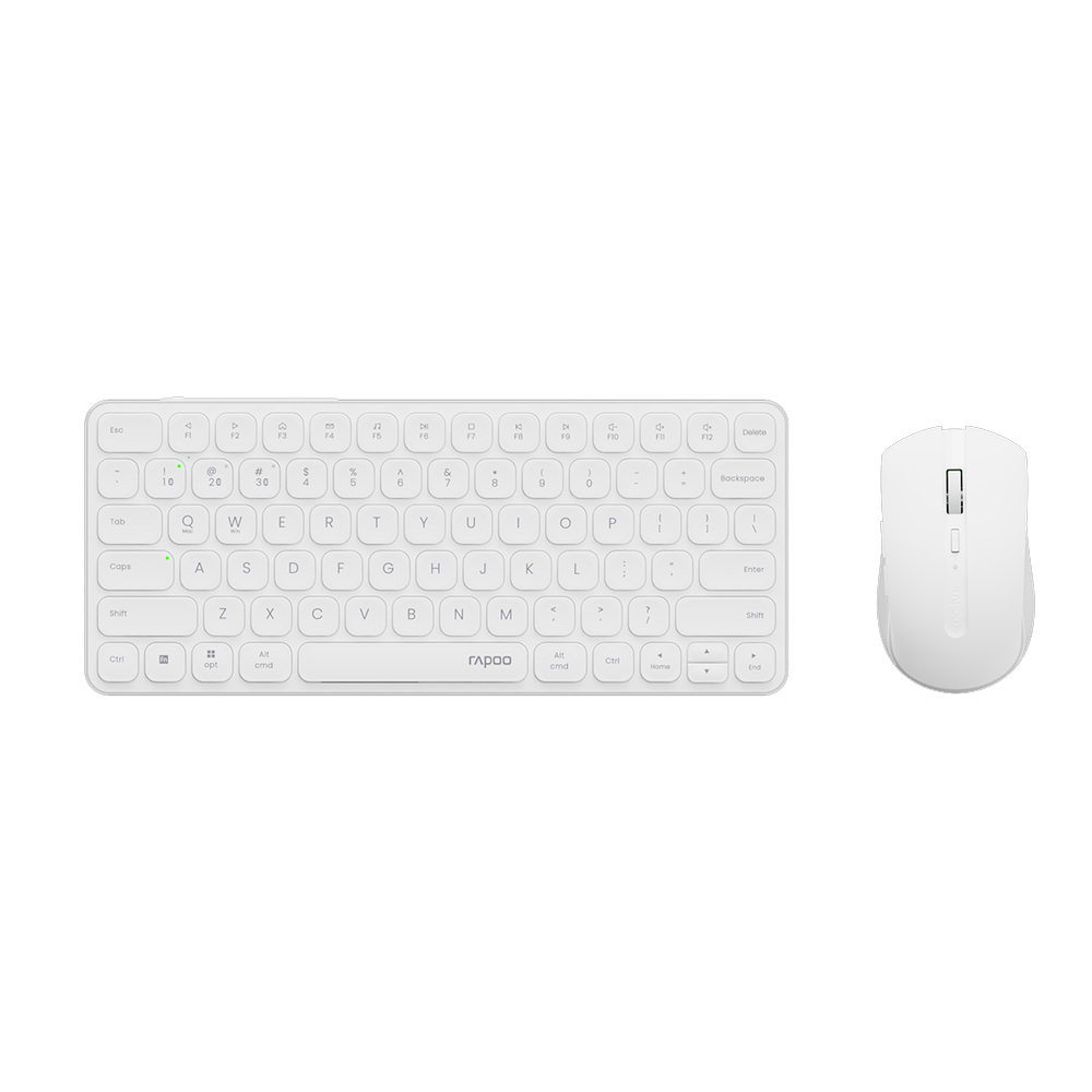 Bộ bàn phím chuột không dây Rapoo 9050S Màu trắng (Bluetooth/Wireless/ Pin sạc) Bộ bàn phím chuột không dây Rapoo 9050S Màu trắng (Bluetooth/Wireless/ Pin sạc)