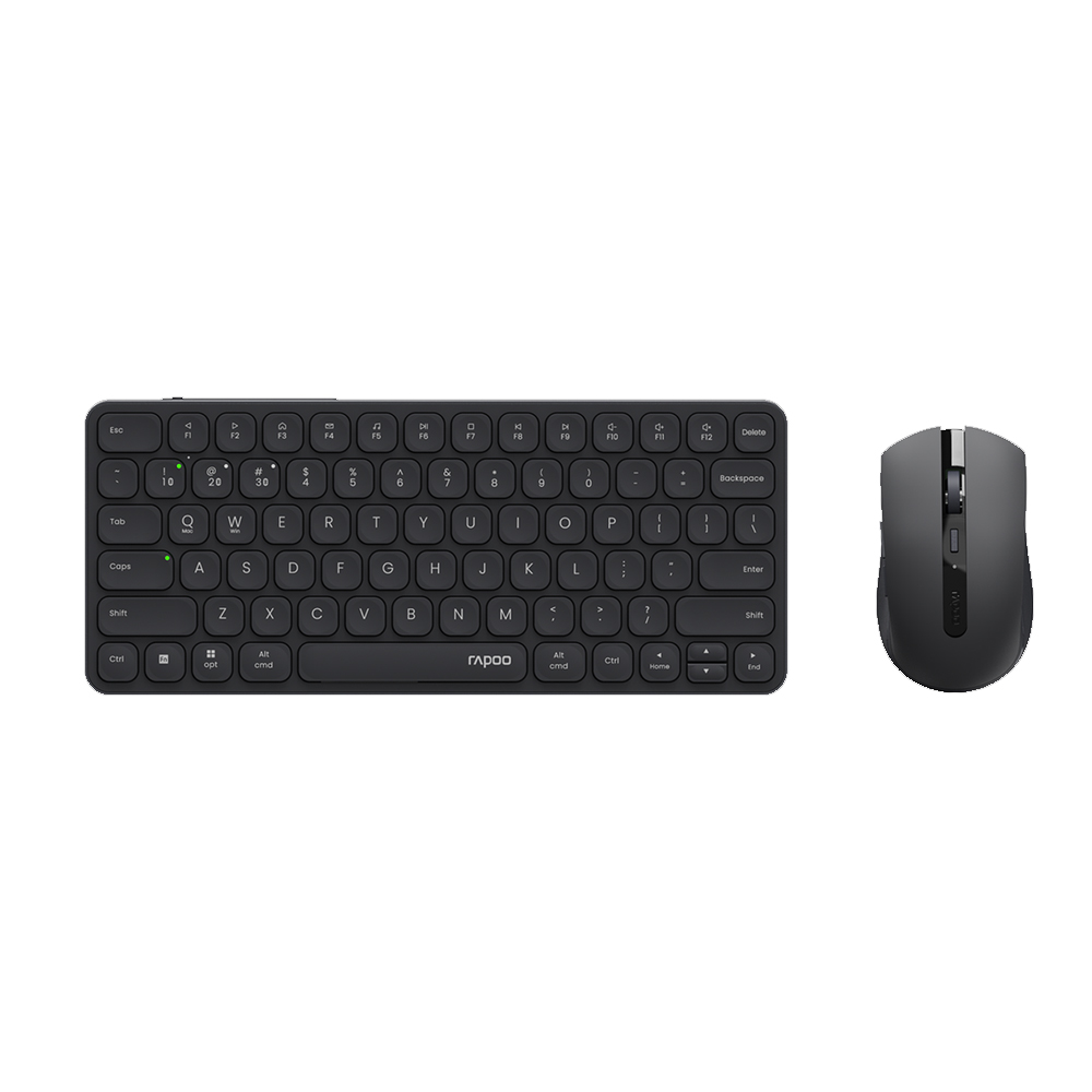 Bộ bàn phím chuột không dây Rapoo 9050S Màu đen (Bluetooth/Wireless/ Pin sạc) Bộ bàn phím chuột không dây Rapoo 9050S Màu đen (Bluetooth/Wireless/ Pin sạc)