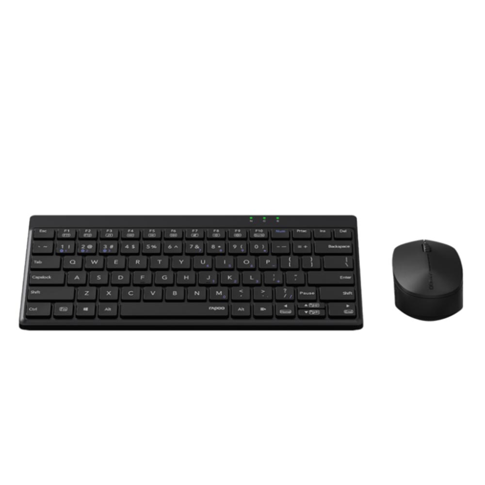 Bộ bàn phím chuột không dây Rapoo 8000GT - Màu đen (Bluetooth/Wireless)