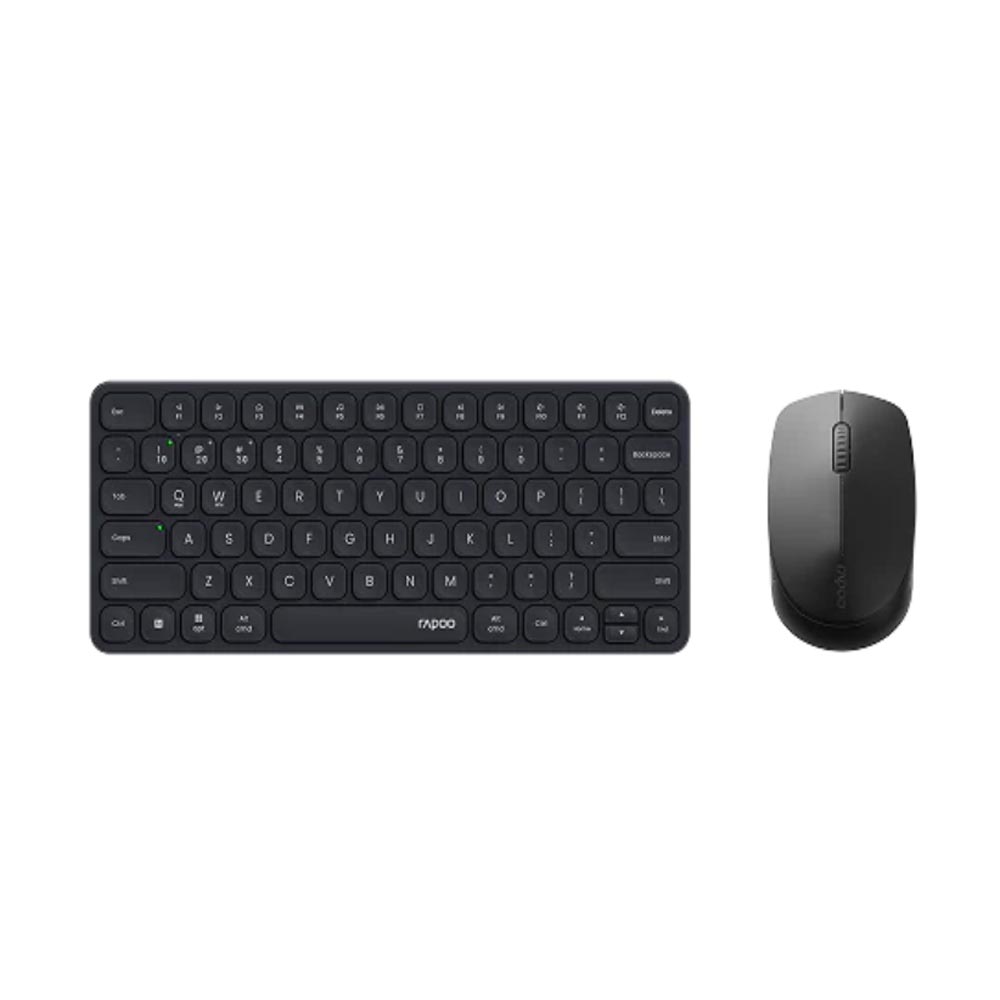 Bộ bàn phím chuột không dây Rapoo 9010M Màu đen (Bluetooth/Wireless/ Pin sạc) Bộ bàn phím chuột không dây Rapoo 9010M Màu đen (Bluetooth/Wireless/ Pin sạc)