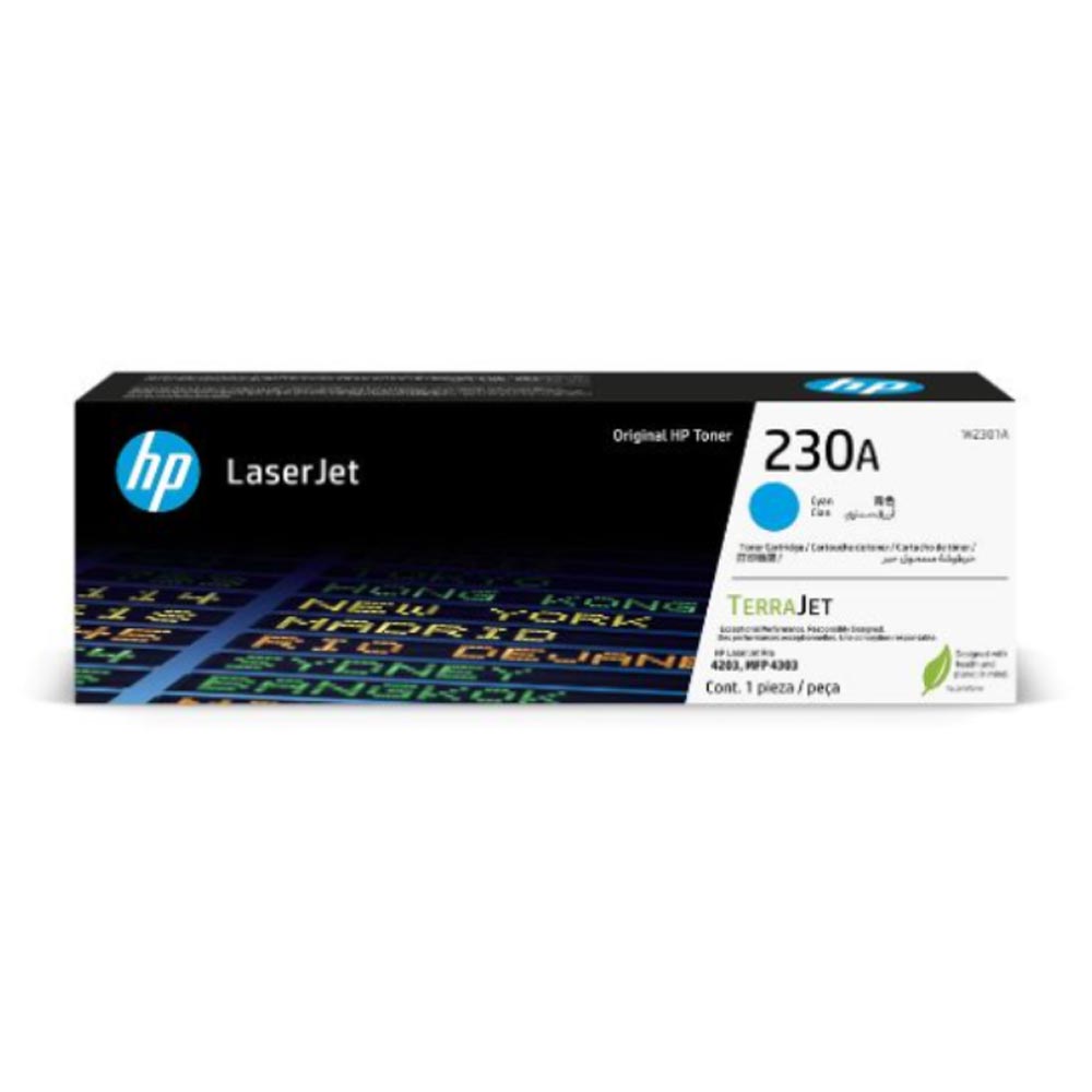 Mực in laser HP 230A W2301A Cyan (Dùng cho máy Color LaserJet Pro 4203cdn/4203dn/4203dw/4303dw) Mực in laser HP 230A W2301A Cyan (Dùng cho máy Color LaserJet Pro 4203cdn/4203dn/4203dw/4303dw)
