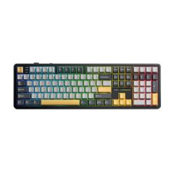 Bàn phím cơ Aula 3 MODE F108 PRO Đen+ Xám + Vàng Volcano switch