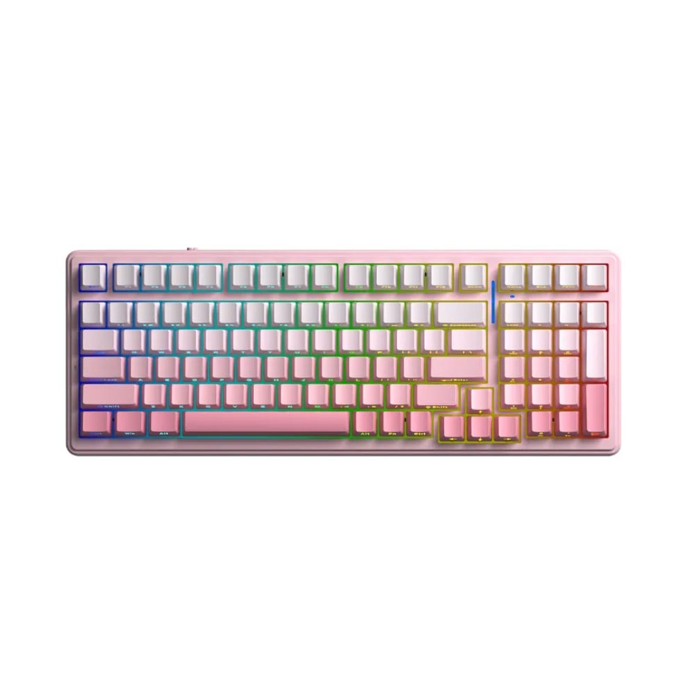 Bàn phím cơ Aula 3 Mode F99 màu Hồng gradient Dream Sakura switch Bàn phím cơ Aula 3 Mode F99 màu Hồng gradient Dream Sakura switch