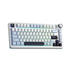 Bàn phím cơ Aula 3 MODE AU75 màu Xanh dương + Trắng + Tím đậm Star Vector Switch