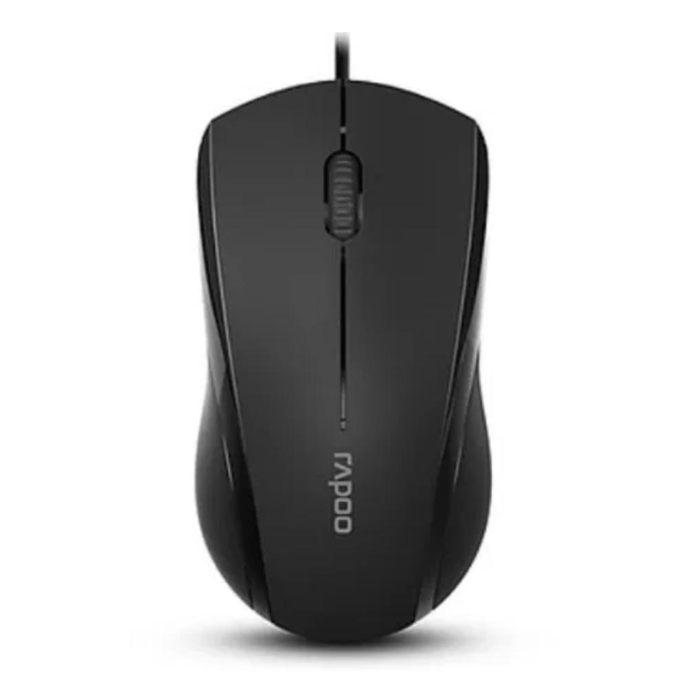 Chuột có dây Rapoo N1200 Silent Màu Đen Chuột có dây Rapoo N1200 Silent Màu Đen