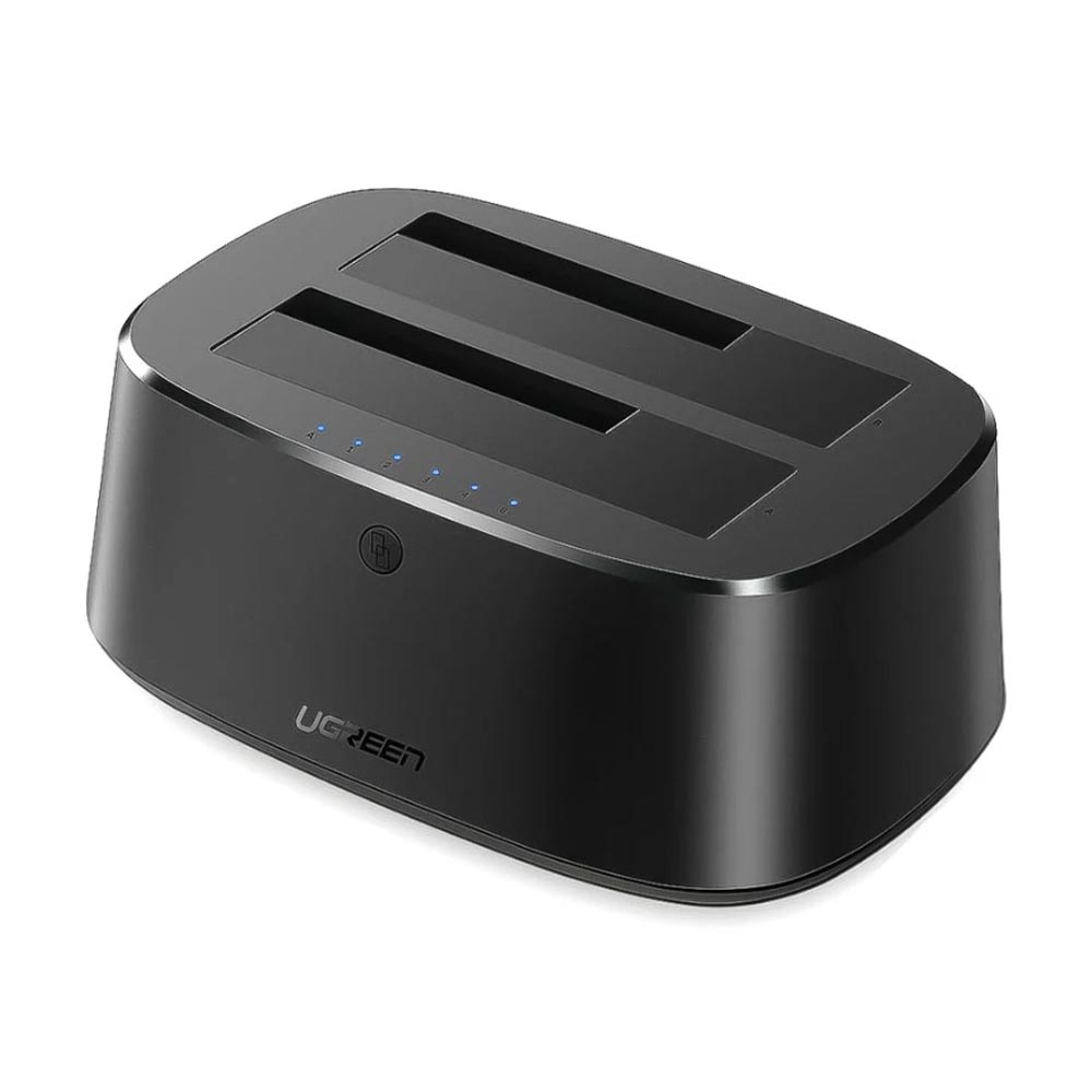 Đế ổ cứng (Docking) Ugreen 50857 2 khe cắm USB3.0 Đế ổ cứng (Docking) Ugreen 50857 2 khe cắm USB3.0