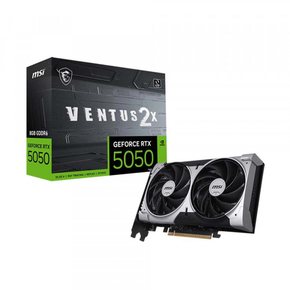 Card đồ họa MSI GeForce RTX 5050 8GB VENTUS 2X OC (GDDR6/ 128 bit) Card đồ họa MSI GeForce RTX 5050 8GB VENTUS 2X OC (GDDR6/ 128 bit)
