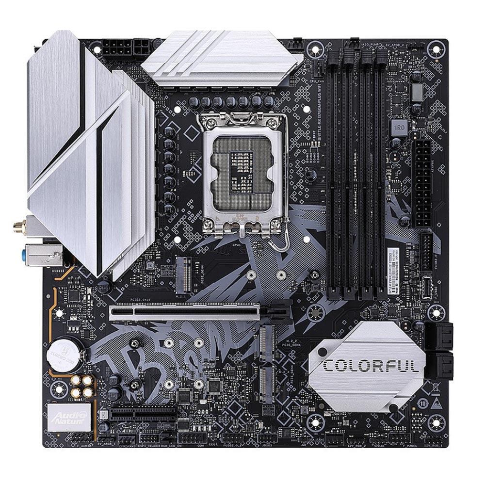 Mainboard Colorful BATTLE-AX B760M-PLUS WIFI V20 D4 (Intel B760/ Socket 1700/ M-ATX/ 4 khe ram) Mainboard Colorful BATTLE-AX B760M-PLUS WIFI V20 D4 (Intel B760/ Socket 1700/ M-ATX/ 4 khe ram)