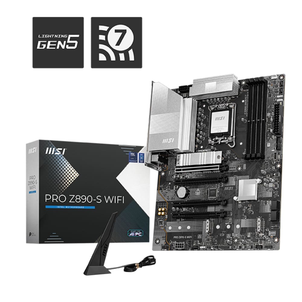 Mainboard MSI PRO Z890-S WIFI6E (Intel Z890/ Socket 1851/ ATX/ 4 khe ram) Mainboard MSI PRO Z890-S WIFI6E (Intel Z890/ Socket 1851/ ATX/ 4 khe ram)