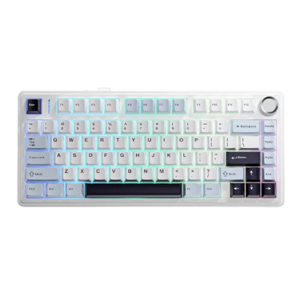 Bàn phím cơ Aula F75 xanh dương trắng tím đậm Outemu Silent Peach V3 switch Bàn phím cơ Aula F75 xanh dương trắng tím đậm Outemu Silent Peach V3 switch