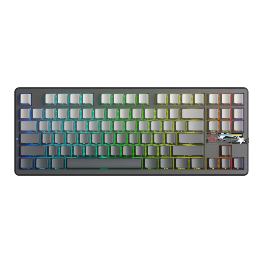 Bàn phím cơ Aula 3 MODE F87 Pro V2 Xám đen gradient Grey Wood V4 Switch Bàn phím cơ Aula 3 MODE F87 Pro V2 Xám đen gradient Grey Wood V4 Switch