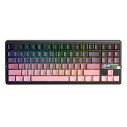 Bàn phím cơ Aula 3 MODE F87 Pro V2 Đen hồng gradient X3 Switch