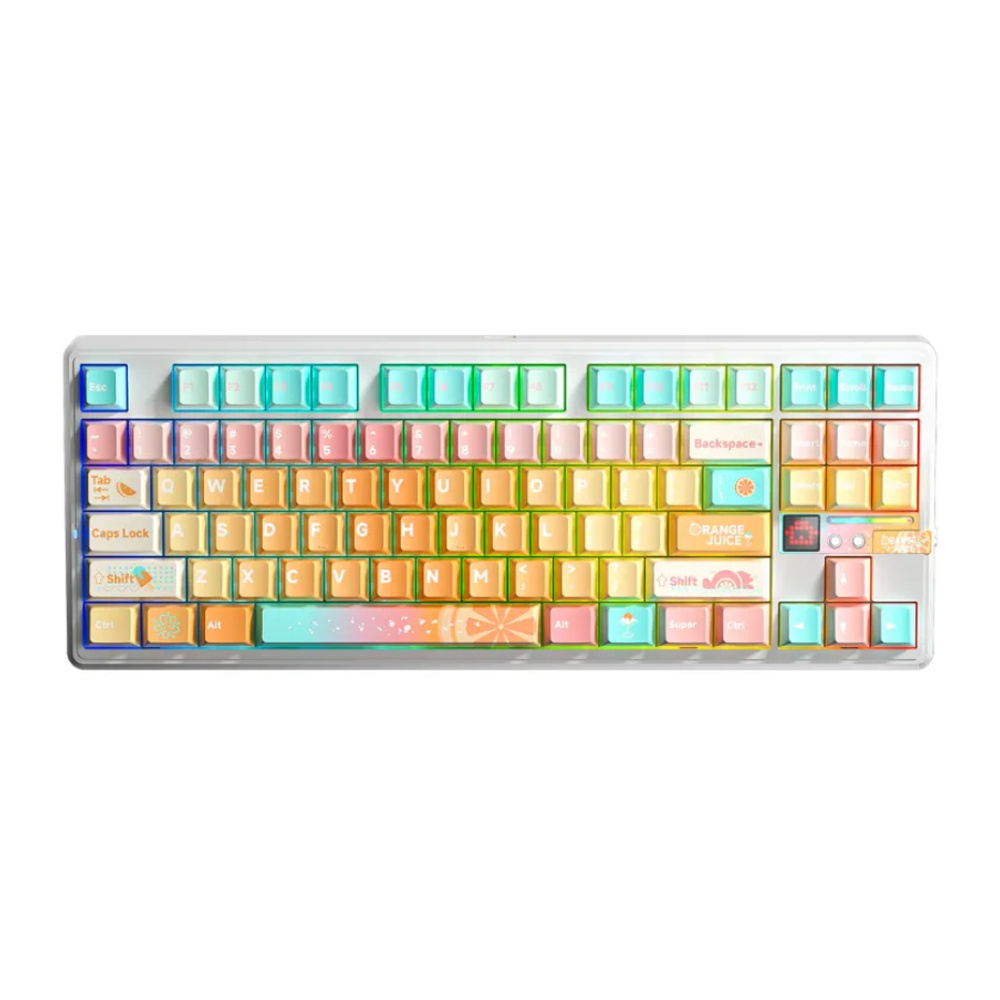 Bàn phím cơ Aula 3 MODE F87 Pro V2 Orange Juice Meteor Ice Cream Switch Bàn phím cơ Aula 3 MODE F87 Pro V2 Orange Juice Meteor Ice Cream Switch