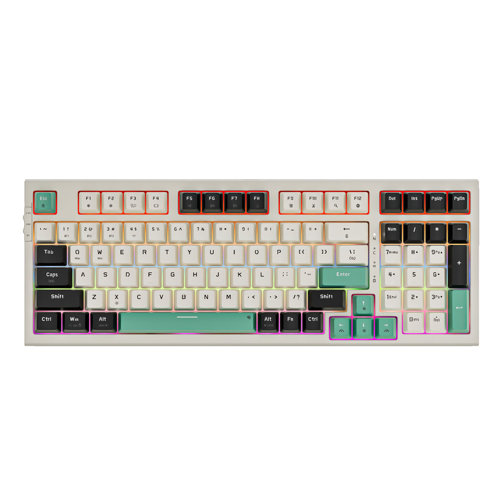 Bàn phím cơ Newmen Gaming GM328 Plus, Apricot-black-blue (LED Rainbows) Bàn phím cơ Newmen Gaming GM328 Plus, Apricot-black-blue (LED Rainbows)