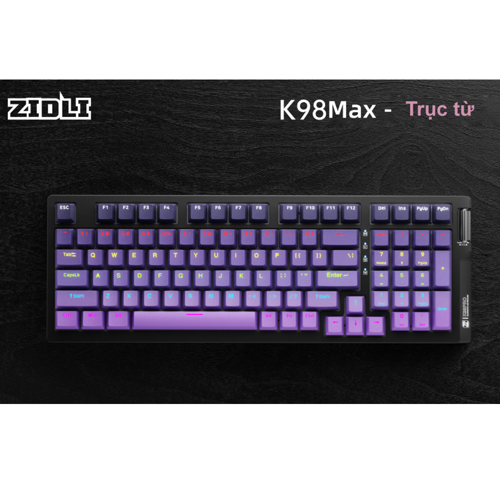 Bàn phím Zidli Zidli K98 Max TÍM Bàn phím Zidli Zidli K98 Max TÍM