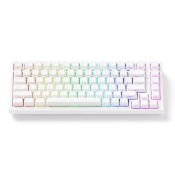 Bàn phím cơ AKKO FUN60 Max SP White Glare Magnetic Switches (Tri-mode) 8K in 2.4G (Trắng)
