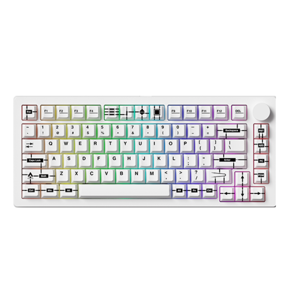 Bàn phím cơ AKKO MonsGeek M1 V5 VIA Prototype (Trắng) Bàn phím cơ AKKO MonsGeek M1 V5 VIA Prototype (Trắng)