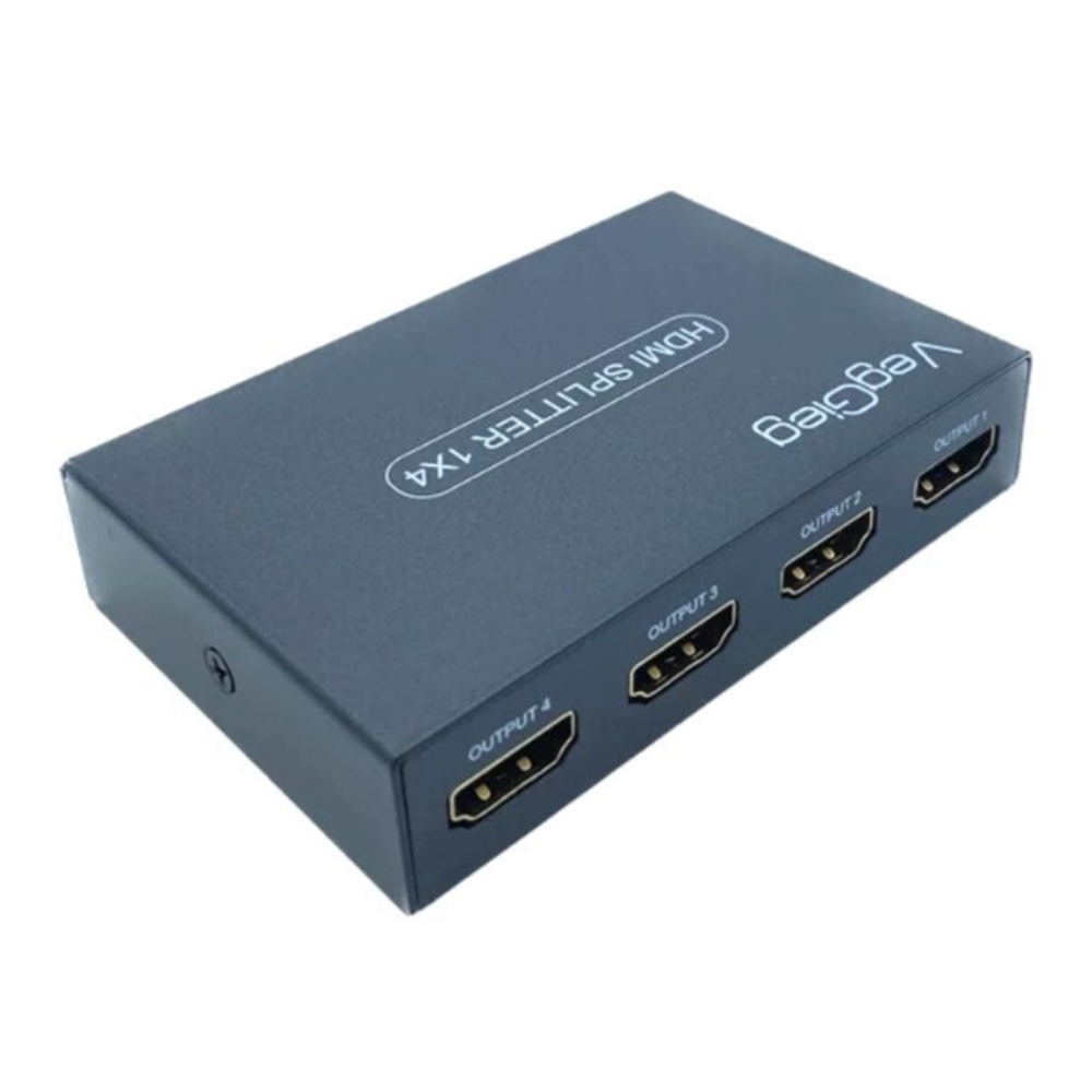 Bộ chia HDMI VegGieg V-HD07 từ 1 ra 4 hỗ trợ độ phân giải 4Kx2K@30Hz Bộ chia HDMI VegGieg V-HD07 từ 1 ra 4 hỗ trợ độ phân giải 4Kx2K@30Hz