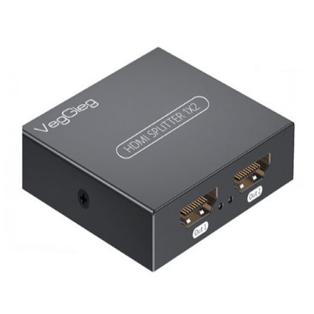 Bộ chia HDMI VegGieg V-HD06 từ 1 ra 2 hỗ trợ độ phân giải 4Kx2K@30Hz Bộ chia HDMI VegGieg V-HD06 từ 1 ra 2 hỗ trợ độ phân giải 4Kx2K@30Hz