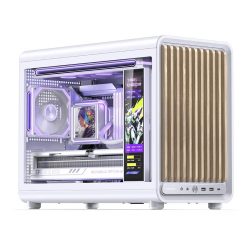 Vỏ máy tính JONSBO D33 WOOD WHITE (Mini Tower/ M-ATX/ Trắng)
