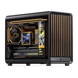 Vỏ máy tính JONSBO D33 WOOD BLACK (Mini Tower/ M-ATX/ Đen)