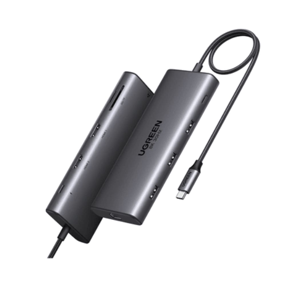 Bộ chuyển đổi Ugreen 15534 USB Type-C sang HDMI 8K30Hz, HDMI 4K60Hz, PD100W, RJ45 1Gbps, SDTF Bộ chuyển đổi Ugreen 15534 USB Type-C sang HDMI 8K30Hz, HDMI 4K60Hz, PD100W, RJ45 1Gbps, SDTF