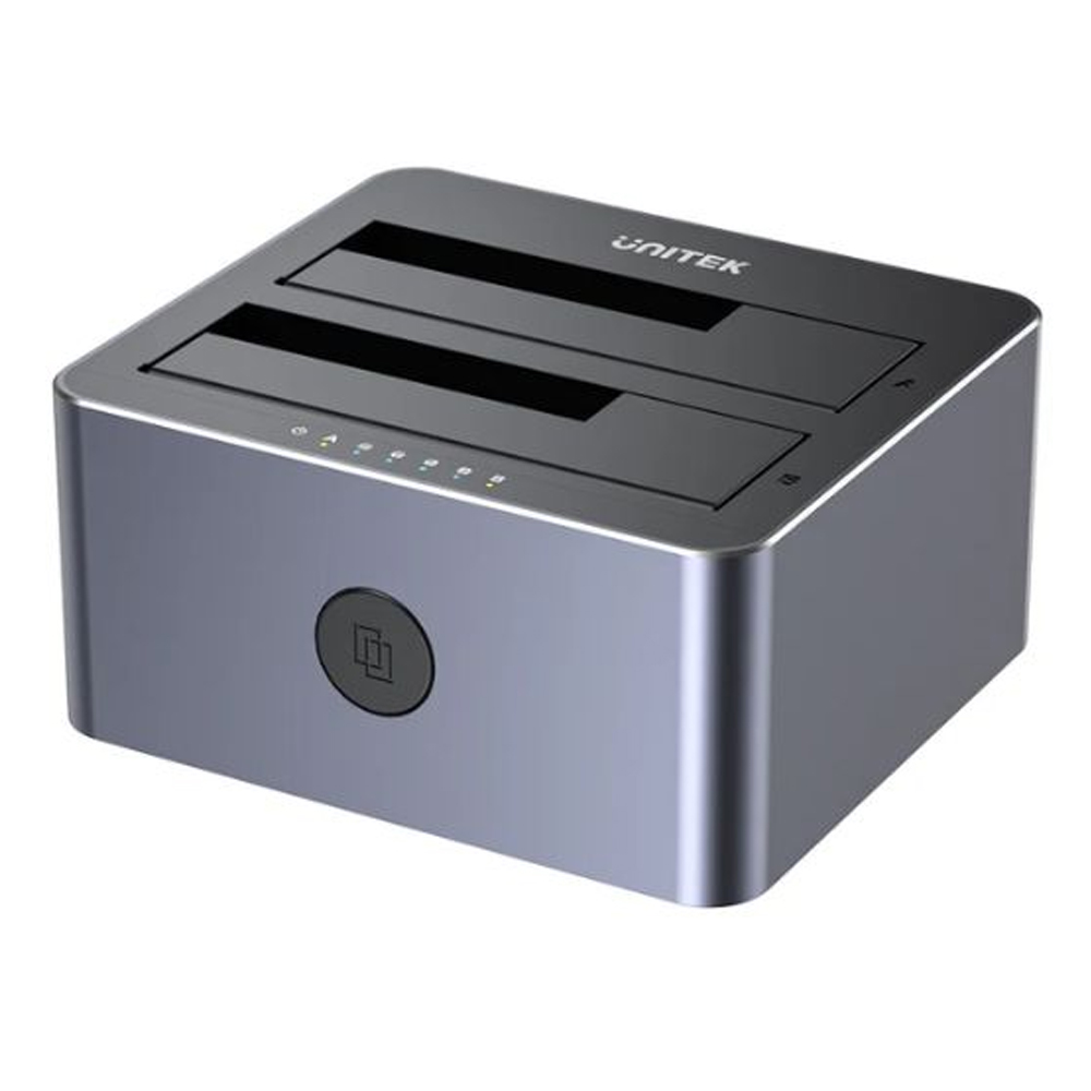 Đế ổ cứng (Docking) Unitek Y-3026GY01 2 Bay 2.5inch, 3.5inch SATA3 5Gbps Đế ổ cứng (Docking) Unitek Y-3026GY01 2 Bay 2.5inch, 3.5inch SATA3 5Gbps