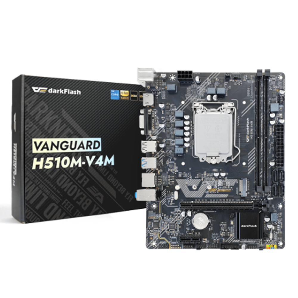 Mainboard DarkFlash H510 -V4M (Intel LGA 1200/ M-ATX/ 2 khe ram) Mainboard DarkFlash H510 -V4M (Intel LGA 1200/ M-ATX/ 2 khe ram)