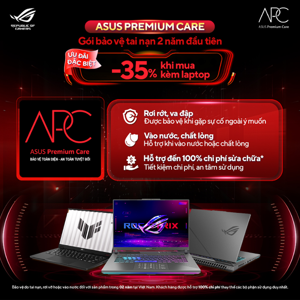 Gói dịch vụ bảo hành rơi vỡ Laptop Asus Gaming ADP-24M 24 tháng (Gaming ROG/ TUF Gaming) Gói dịch vụ bảo hành rơi vỡ Laptop Asus Gaming ADP-24M 24 tháng (Gaming ROG/ TUF Gaming)